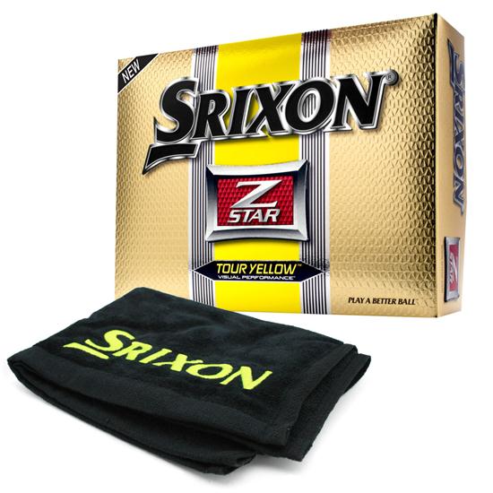 Srixon Z Star 2 Tour Yellow Golf Balls w/Free Tour Towel