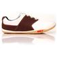 True Linkswear Men's Tour Golf Shoes - White/Brown - 9