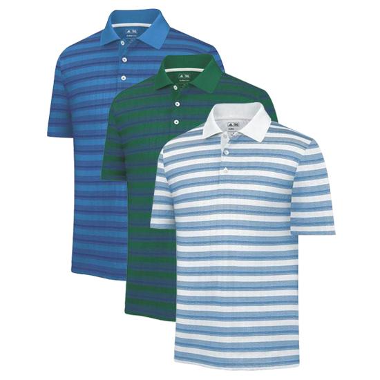 Adidas ClimaCool Debossed Stripe Polo - 2012