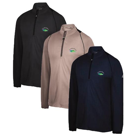 Adidas Men's Climaproof Half-Zip Utopia Golf Logo Windshirt