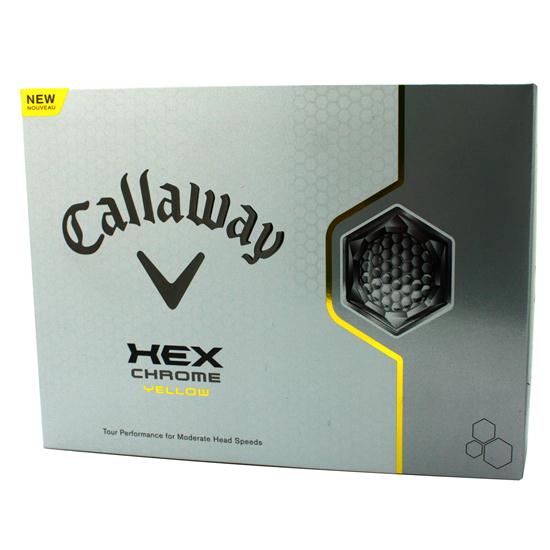Callaway Golf HEX Chrome Yellow Golf Balls