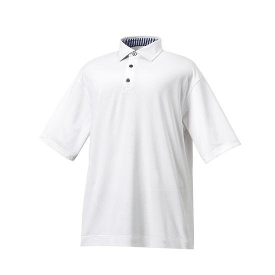 FootJoy Men's ProDry Solid Lisle w/ Stripe Accent Shirt