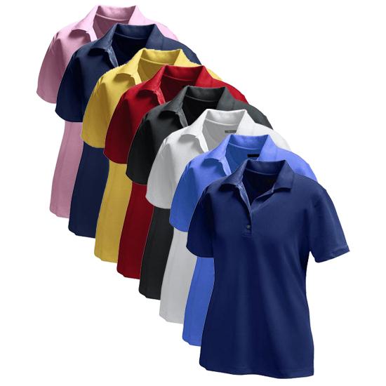 Greg Norman Core Performance Micro Pique Logo Polo for Women