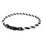 ION D Helix Z Coil Titanium Necklace - Black/White - 19 In