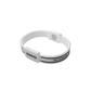 ION D XRT Ion Infused Silicone Wrist Band - Clear/Black - X-Large