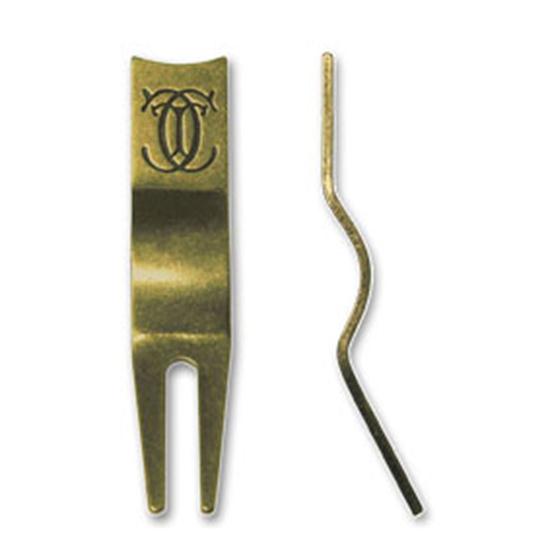 Logo Golf Ergonomic Bent Divot Tool w/ Stamped Logo
