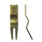 Logo Golf Custom Logo Ergonomic Bent Divot Tool w/ Stamped Logo
