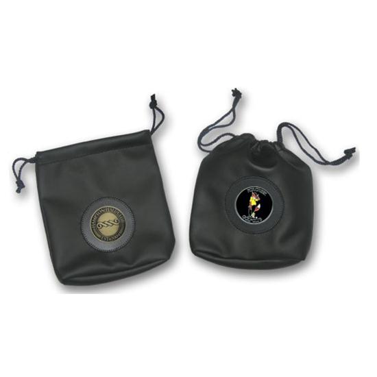 Logo Golf Vinyl Pouch w/ Medallion