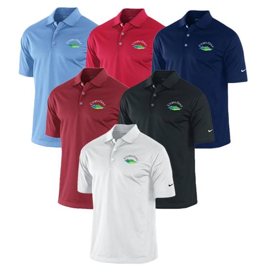 Nike Men's Dri-Fit Solid Utopia Golf Logo Polo