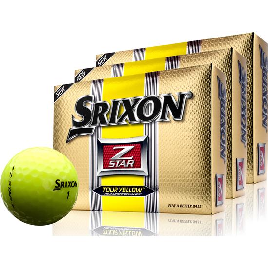 Srixon Z-Star Tour Yellow Golf Balls - 3 Pack