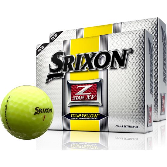 Srixon Z-Star XV Tour Yellow Golf Balls - 2 Pack