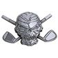 Tattoo Golf Skull Belt Buckle