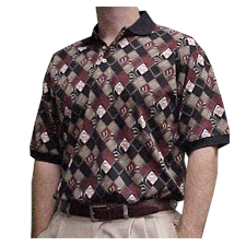 Tabasco Patched Argyle Golf Shirt