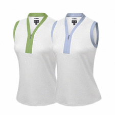 Adidas ClimaCool Sleeveless Colorblock Polo - Womans
