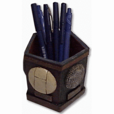 Golf Gifts & Gallery History of Golf Balls Pen/Pencil Holder