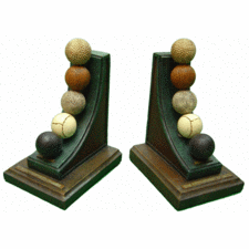 Golf Gifts & Gallery History of Golf Balls Book Ends