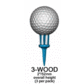 Brush t Wood Golf Tee