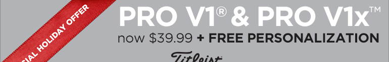 Titleist Special Holiday Offer - Pro V1 now $39.99 + Free Personalization