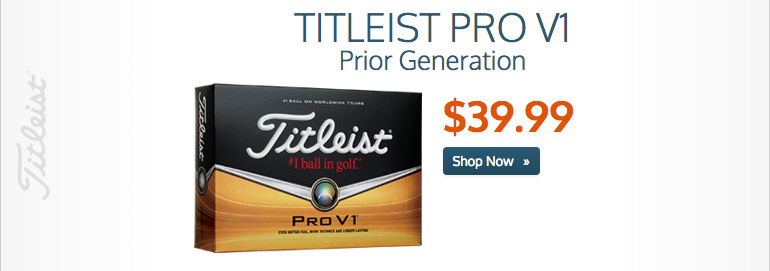 Titleist Pro V1 Prior Generation now $39.99