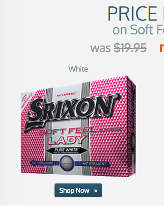 Price Drop on Srixon Soft Feel Lady White
