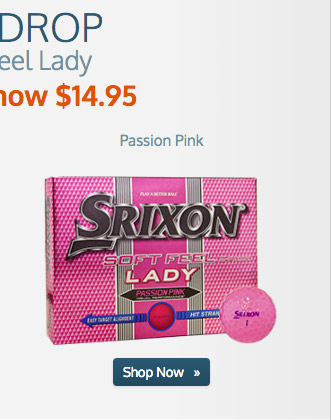 Price Drop on Srixon Soft Feel Lady Passion Pink