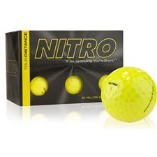 Nitro Tour Distance Yellow Golf Balls