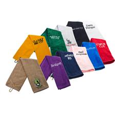 Tri-Fold Overrun Golf Towel