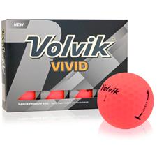 Volvik Vivid Matte Pink ID-Align Golf Balls