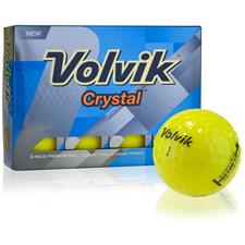 Volvik Crystal Yellow ID-Align Golf Balls