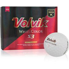 Volvik White Color S3 ID-Align Golf Balls 