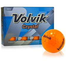 Volvik Crystal Orange Golf Balls 