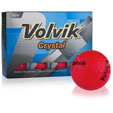 Volvik Crystal Red Golf Balls