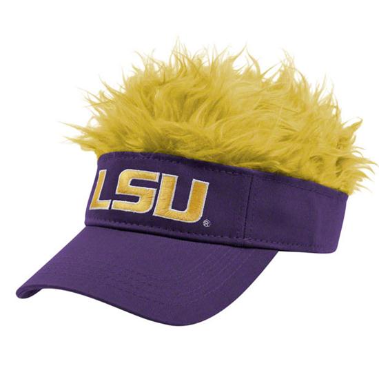 Flair Hair Men's Collegiate Visor with Hair