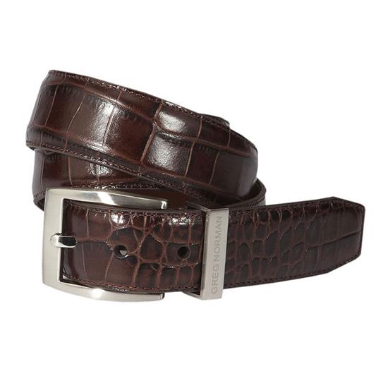 Greg Norman Signature Dress Croco Belt Golfballs.com